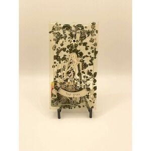 The Star Tarot Card Resin Incense Stick Holder with Pyrite Stones Handmade